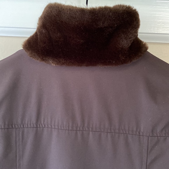 NEW Brown Water Resistant Reversible Faux Fur Coat - Picture 6 of 9